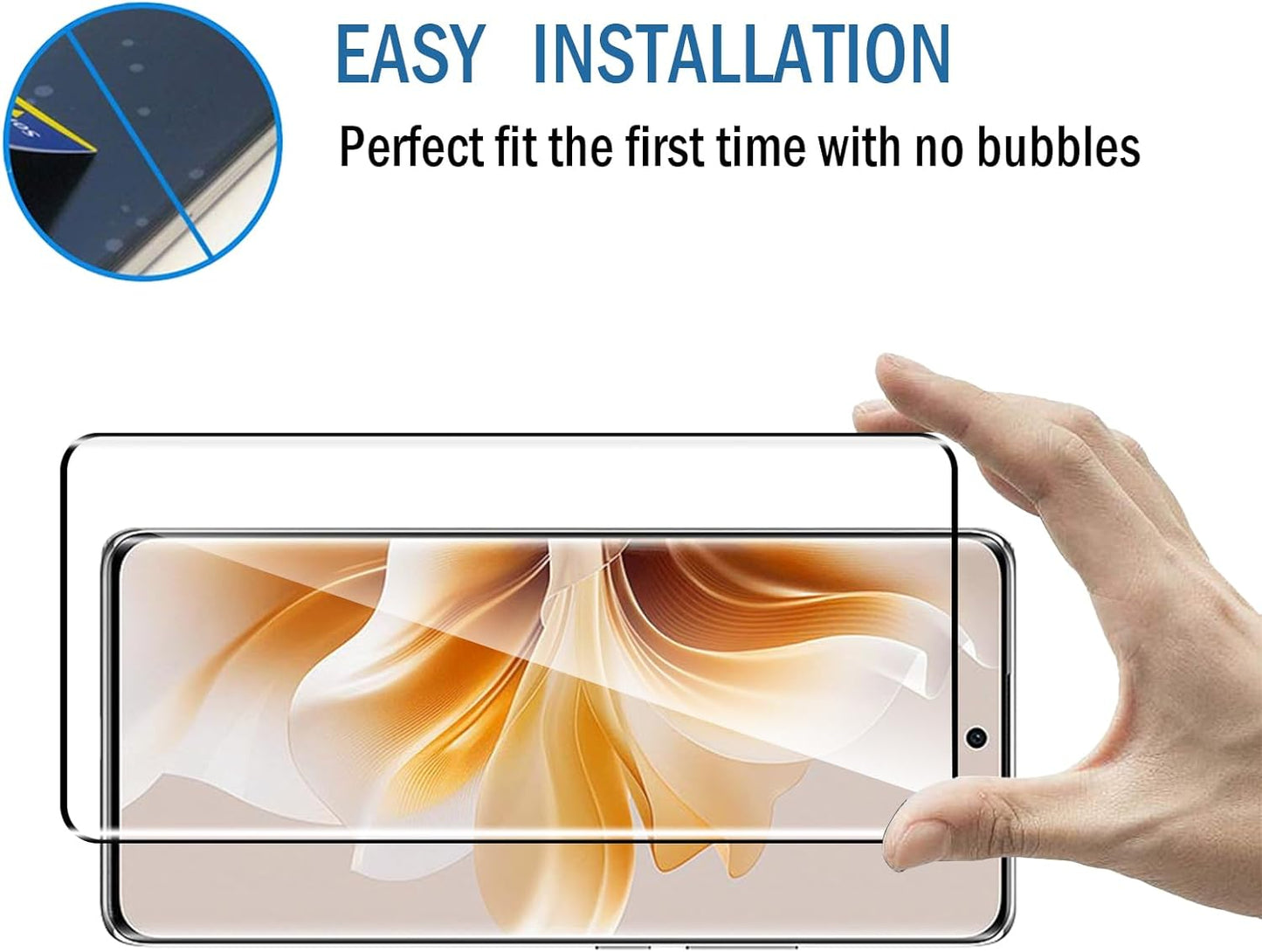Realme 12 Pro / Realme 12 Pro+ Full Glue Curved Screen Protector-Mobilebies.in