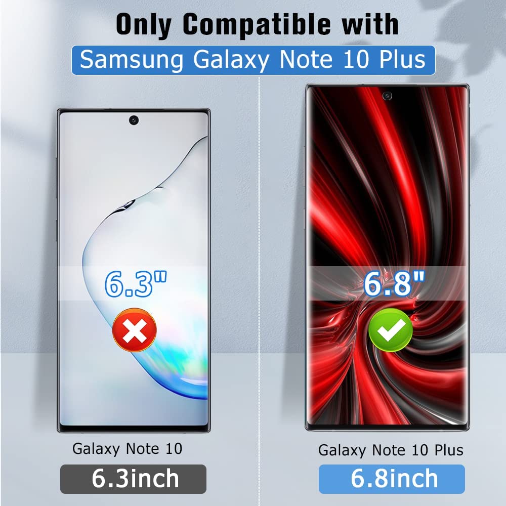 Samsung Galaxy Note 10 Plus Full Glue Curved Screen Protector-Mobilebies.in