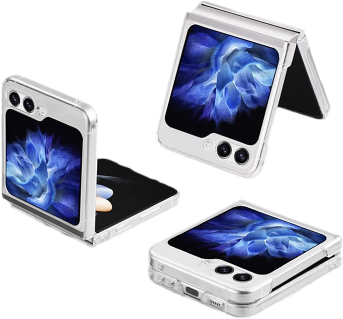 Samsung Galaxy Z Flip 5 Transparent Magnetic Case-Mobilebies.in