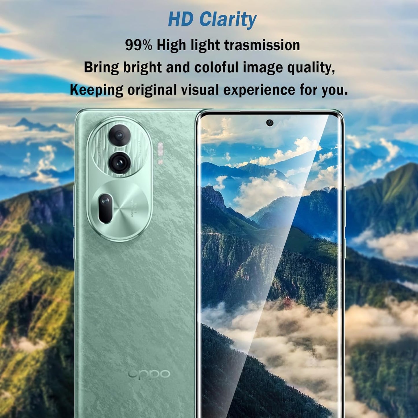 Oppo Reno 11 / Oppo Reno 11 Pro/ Oppo Reno 11 Pro Plus Premium UV Screen Protector Tempered Glass-Mobilebies.in