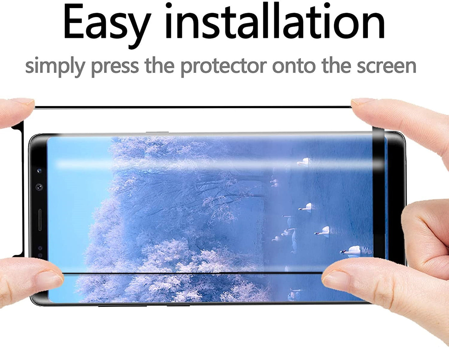 Samsung Galaxy Note 8 Full Glue Curved Screen Protector-Mobilebies.in