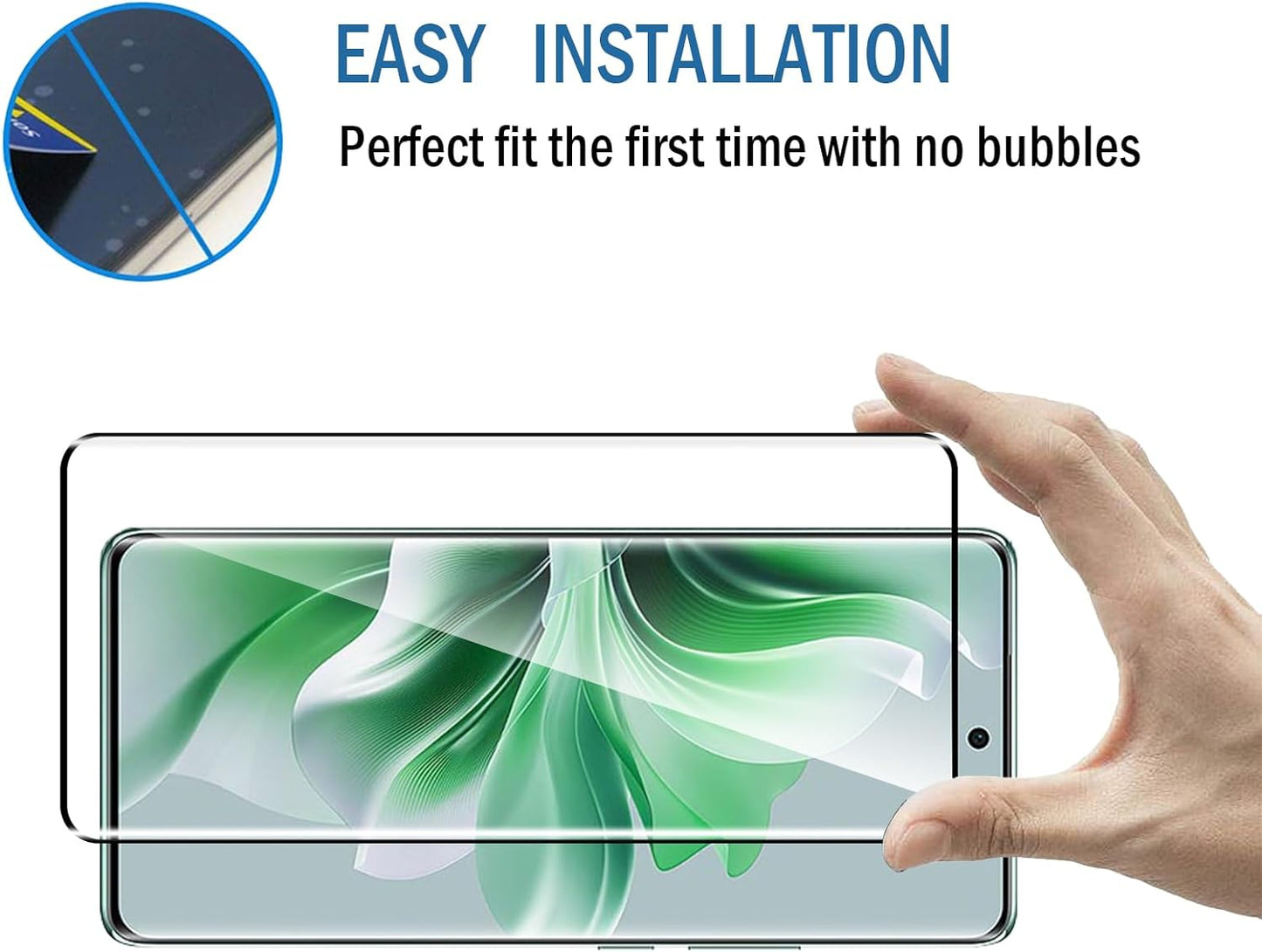 Oppo Reno 11 / Oppo Reno 11 Pro / Oppo Reno 11 Pro Plus Full Glue Screen Protector Tempered Glass-Mobilebies.in