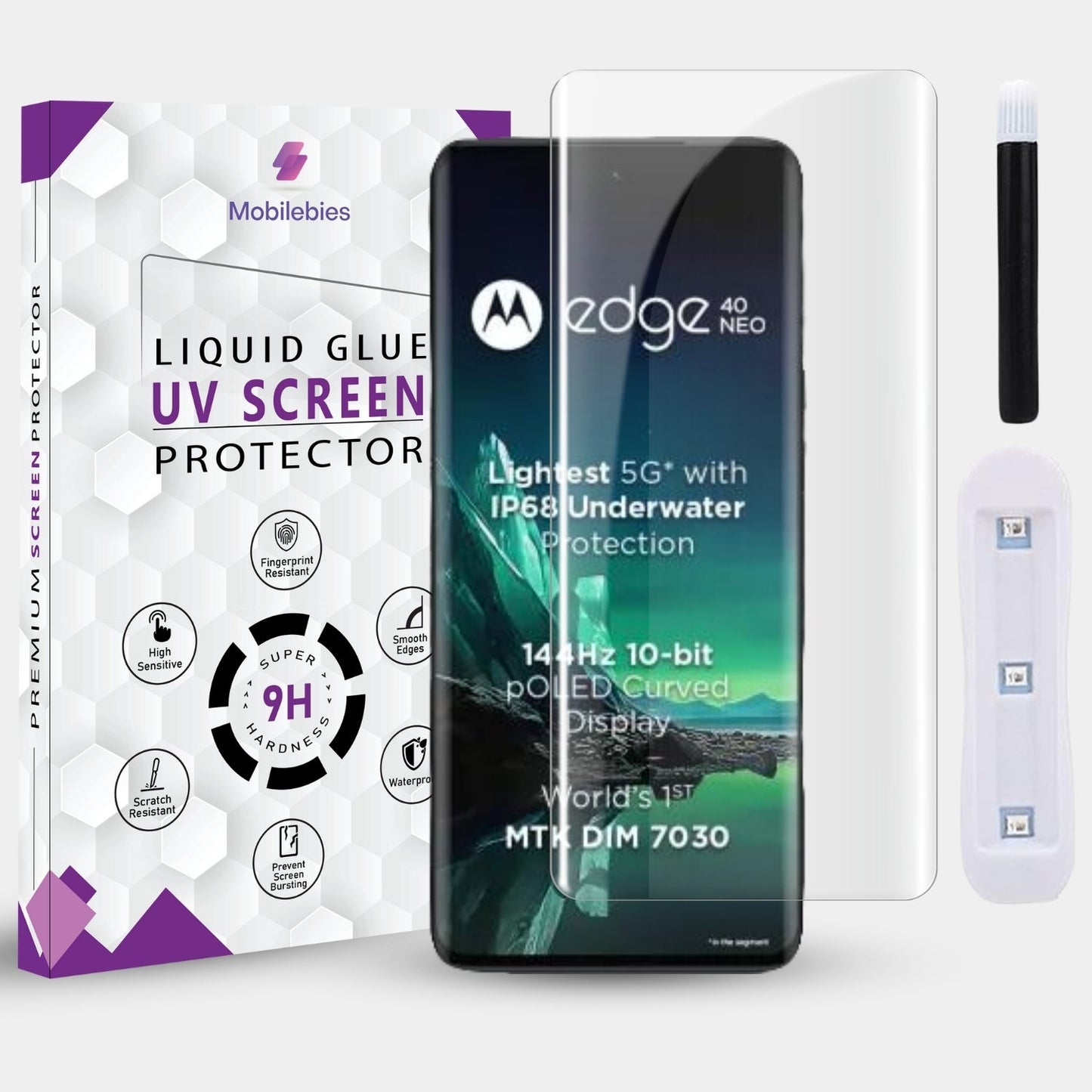 Motorola Edge 40 Neo Premium UV Screen Protector-Mobilebies.in