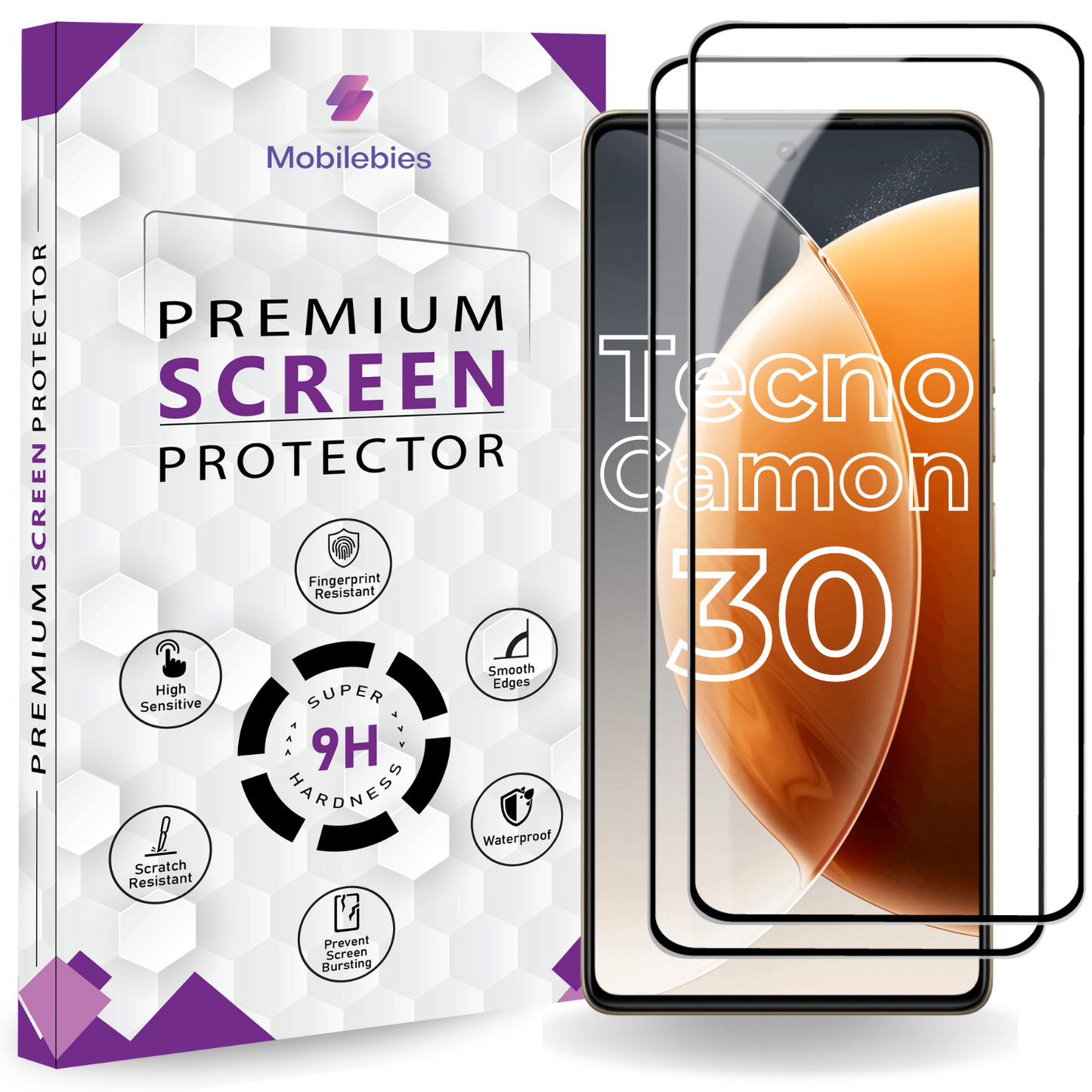 Tecno Camon 30 5G OG Premium Screen Protector - Mobilebies.in