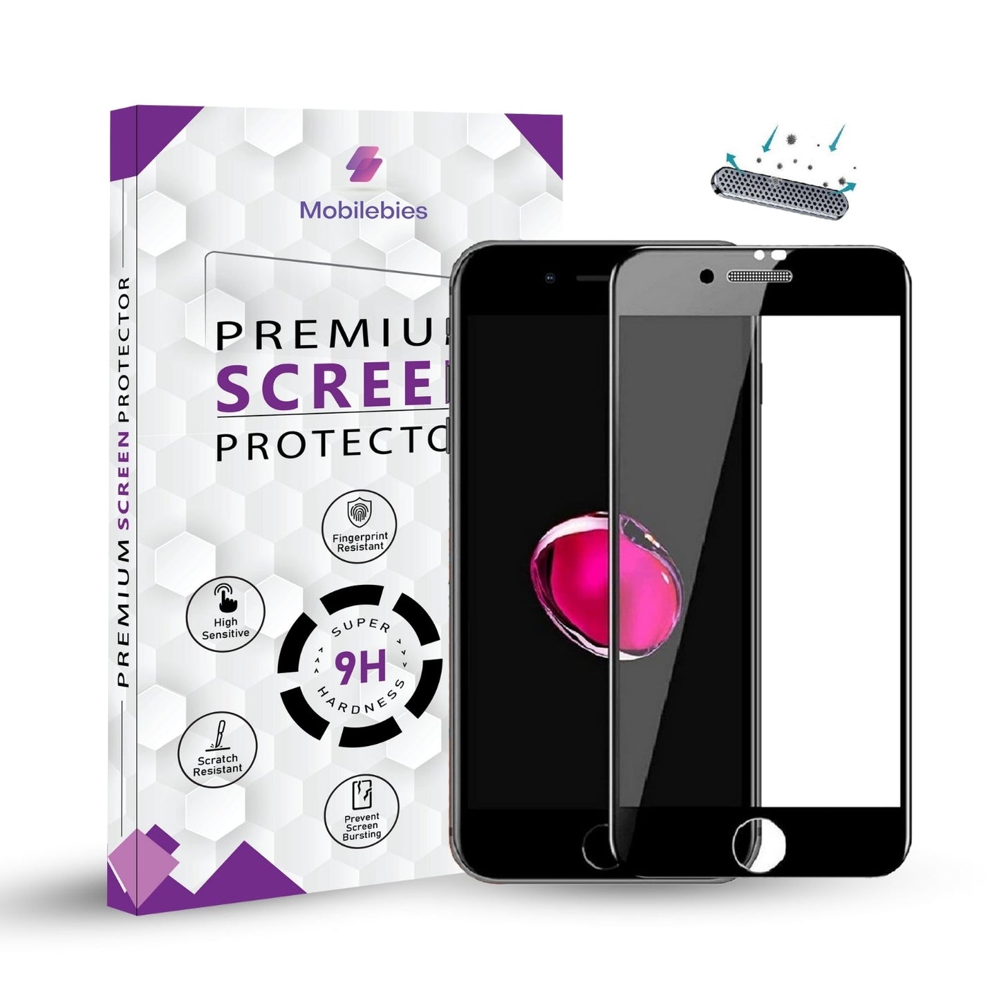 iPhone SE Series Anti Dust Screen Protector-Mobilebies.in