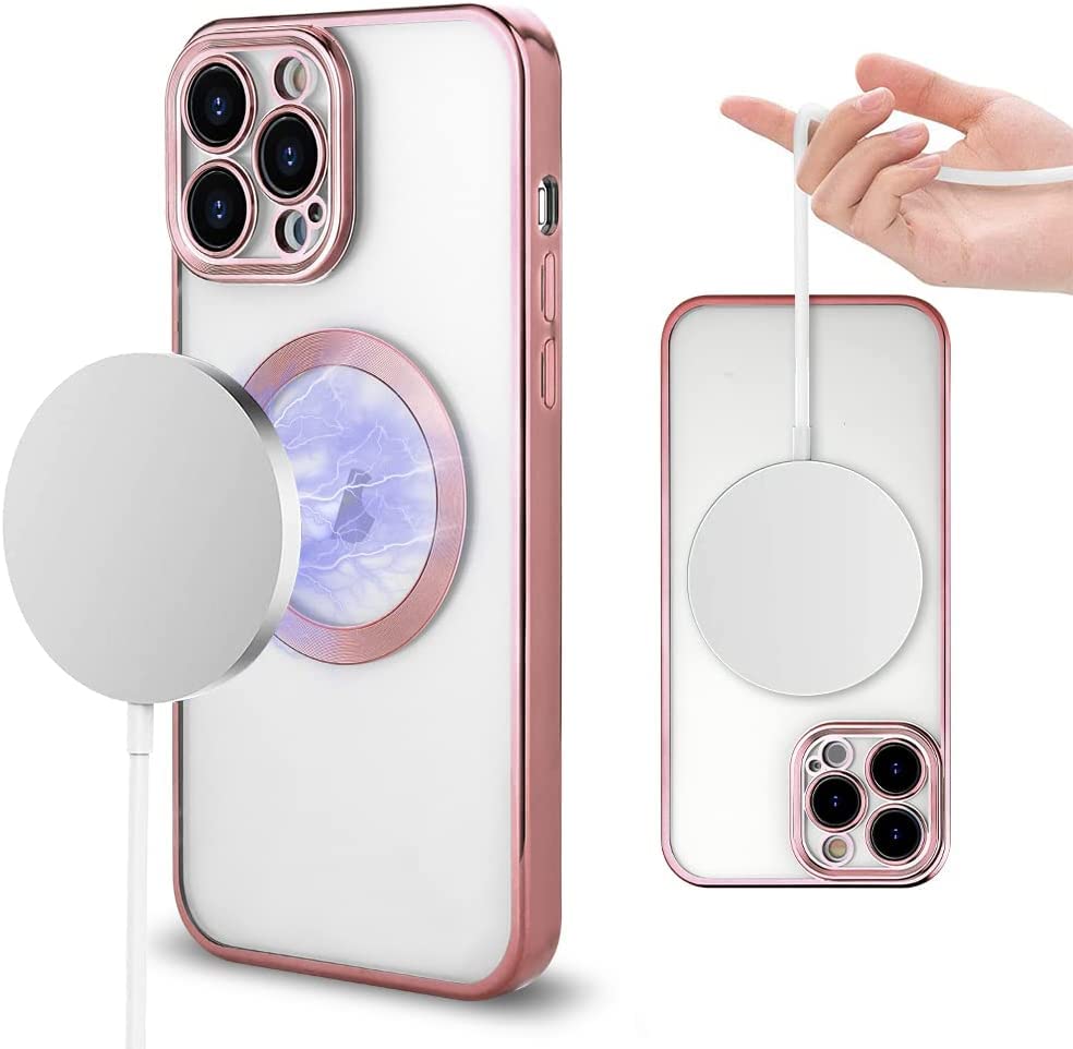 iPhone 13 Magsafe Protective Case with Camera Lens Protector-Mobilebies.in