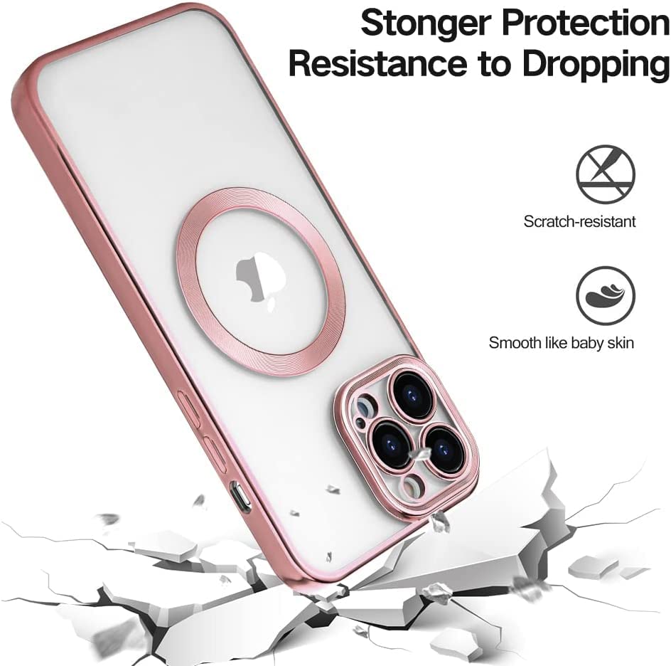 iPhone 13 Magsafe Protective Case with Camera Lens Protector-Mobilebies.in