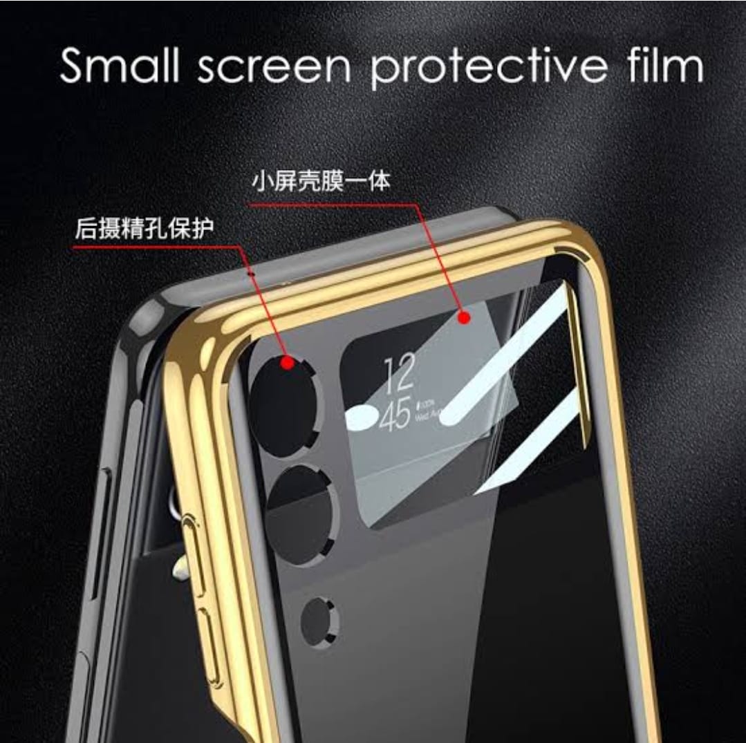 Samsung Galaxy Z Flip 4/ Z Flip 3 GKK Lion Glass Case-Mobilebies.in