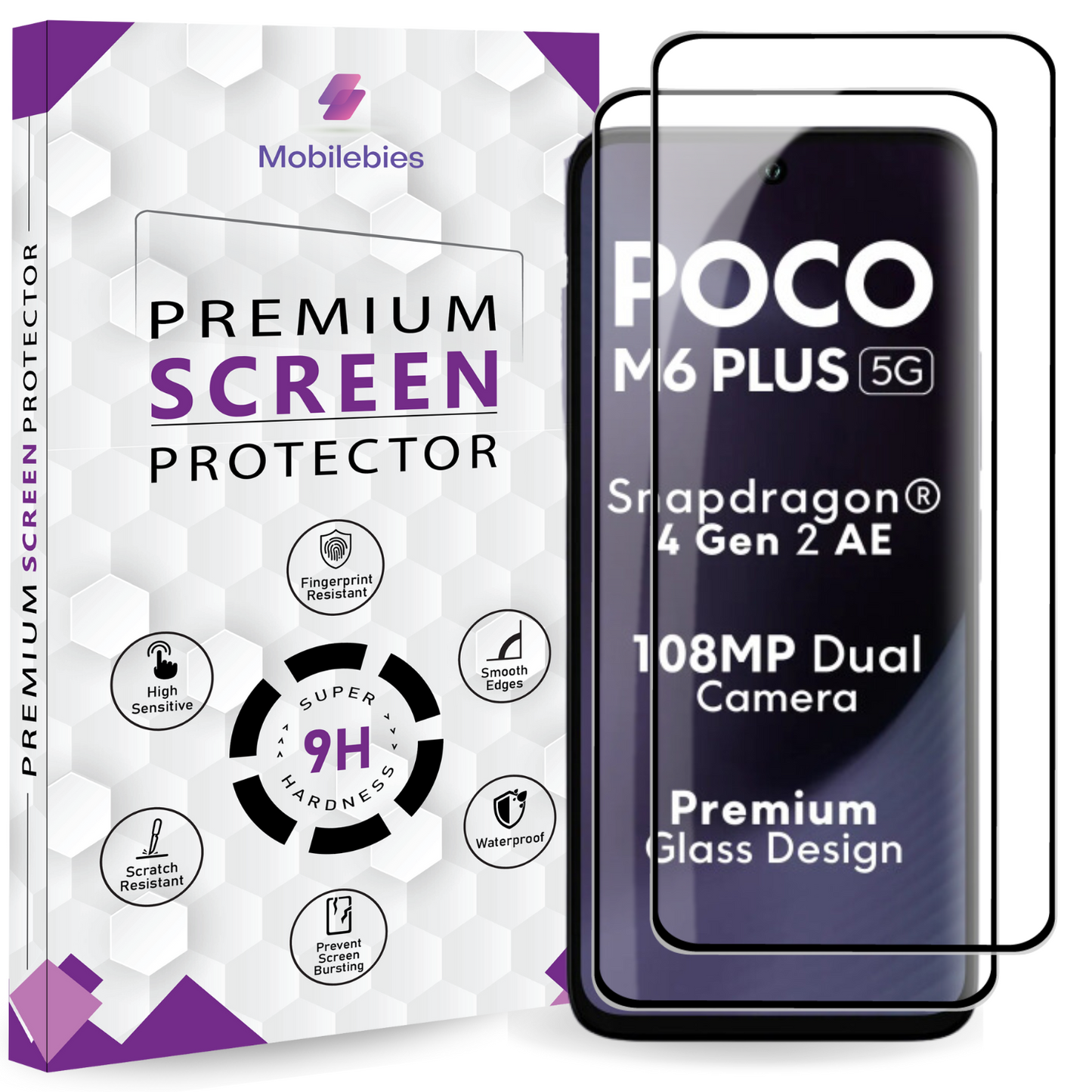 POCO M6 Plus OG Premium Screen Protector - Mobilebies.in