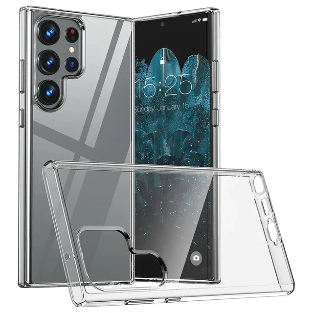 Samsung Galaxy S24  Transparent Hard Case Mobile Cover - Mobilebies.in