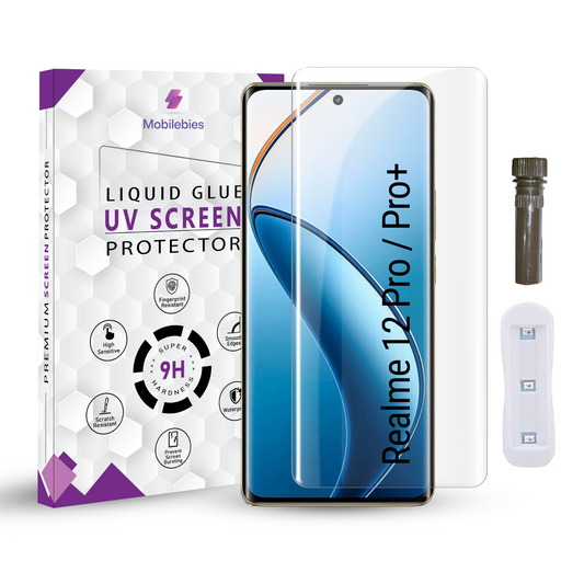 Realme 12 Pro / Realme 12 Pro Plus 5G Advanced UV Screen Protector Tempered Glass-Mobilebies.in