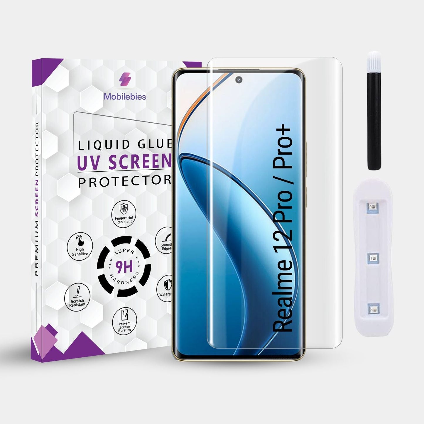 Realme 12 Pro / Realme 12 Pro Plus Premium UV Screen Protector-Mobilebies.in