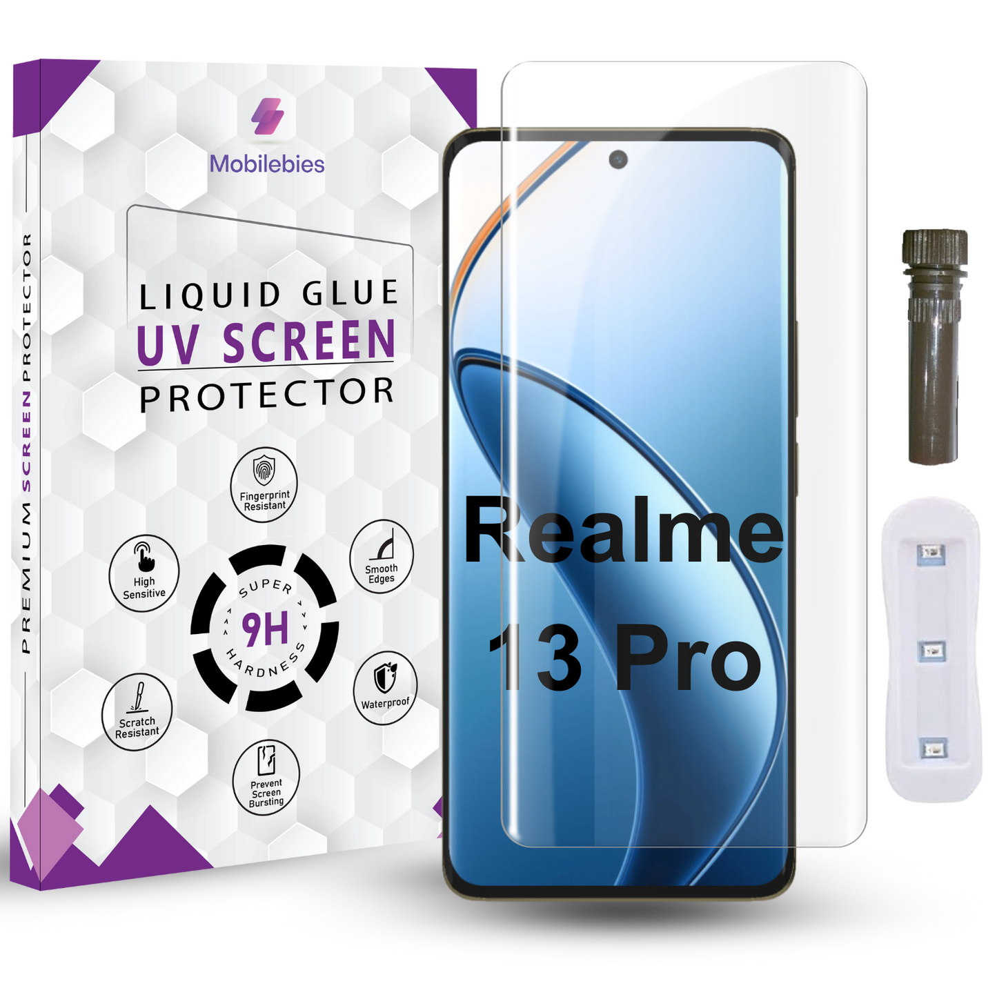 Realme 13 Pro 5G / Realme 13 Pro+ Plus 5G Advanced HD+ UV Glass Screen Protector - Mobilebies.in