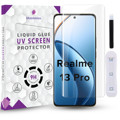 Realme 13 Pro 5G / Realme 13 Pro+ Plus 5G Premium HD+ UV Glass Screen Protector - Mobilebies.in