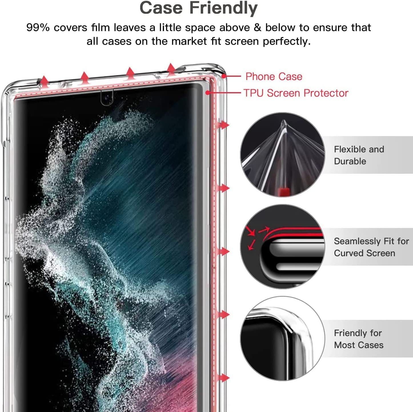 Samsung S22 Ultra 5G Membrane Screen Protector Mobilebies