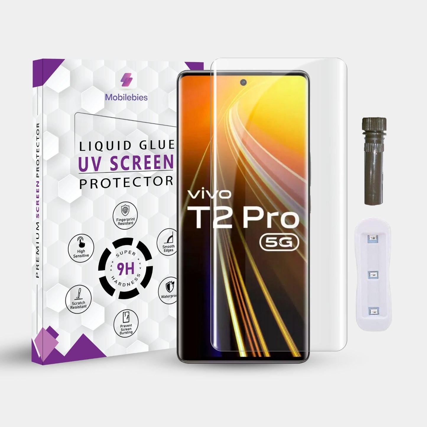 Vivo T2 Pro 5G Advanced UV Screen Protector-Mobilebies.in