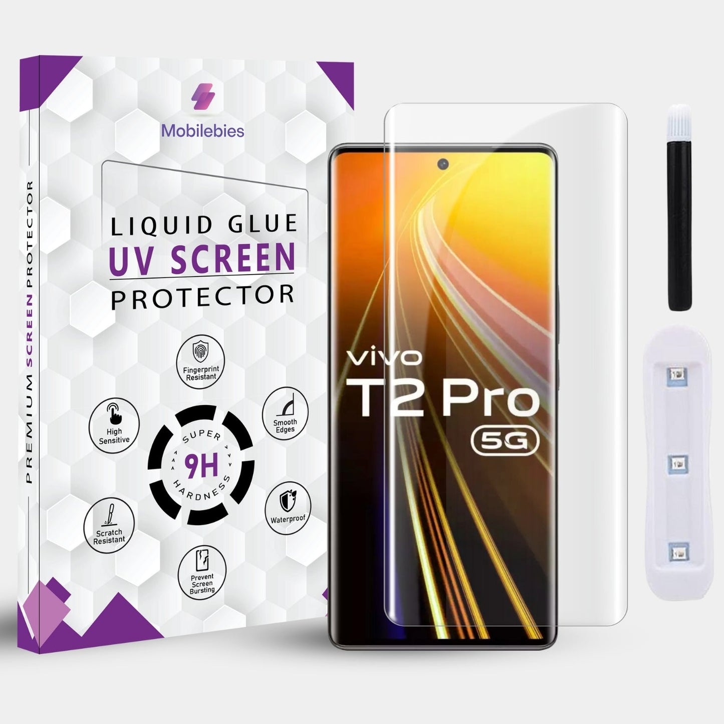 Vivo T2 Pro 5G Premium UV Screen Protector-Mobilebies.in