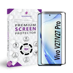 Vivo V27 Full Glue Curved Screen Protector Tempered Glass-Mobilebies.in