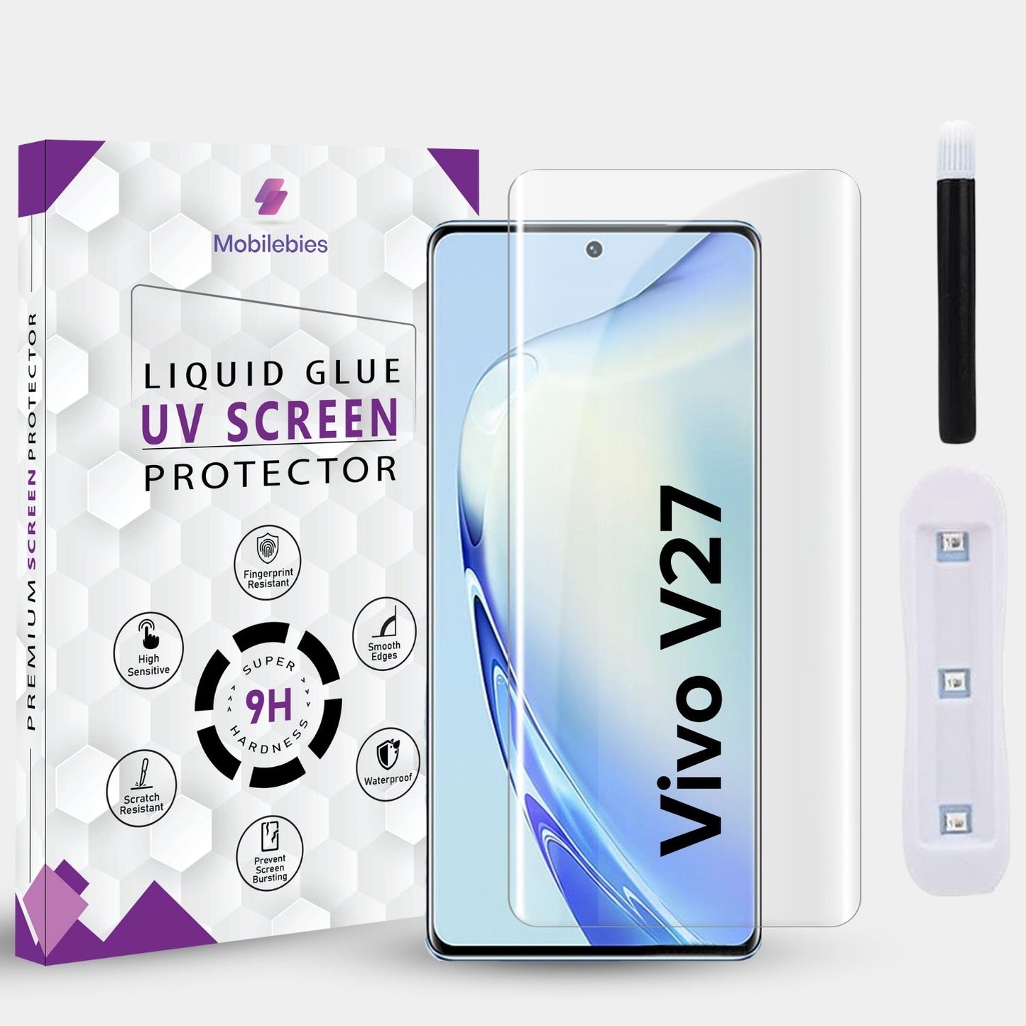Vivo V27 Premium UV Screen Protector-Mobilebies.in