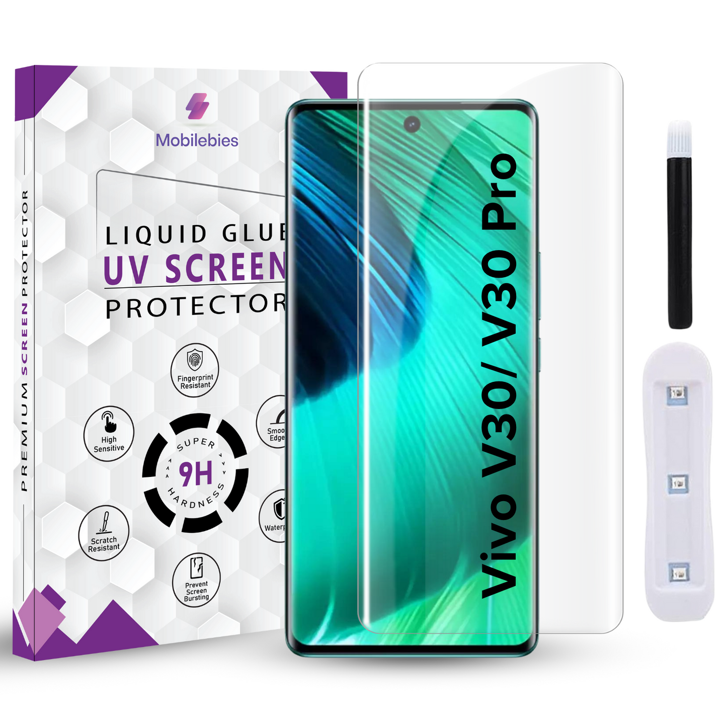Vivo V30/ V30 Pro Premium UV Screen Protector - Mobilebies.in