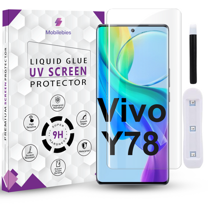 Vivo Y78 Premium HD+ UV Glass Screen Protector - Mobilebies.in