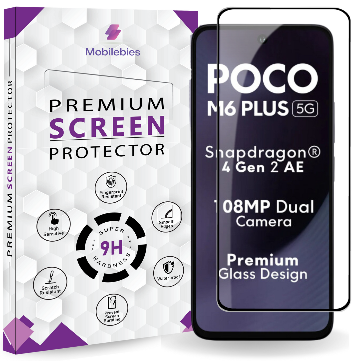 POCO M6 Plus OG Premium Screen Protector - Mobilebies.in
